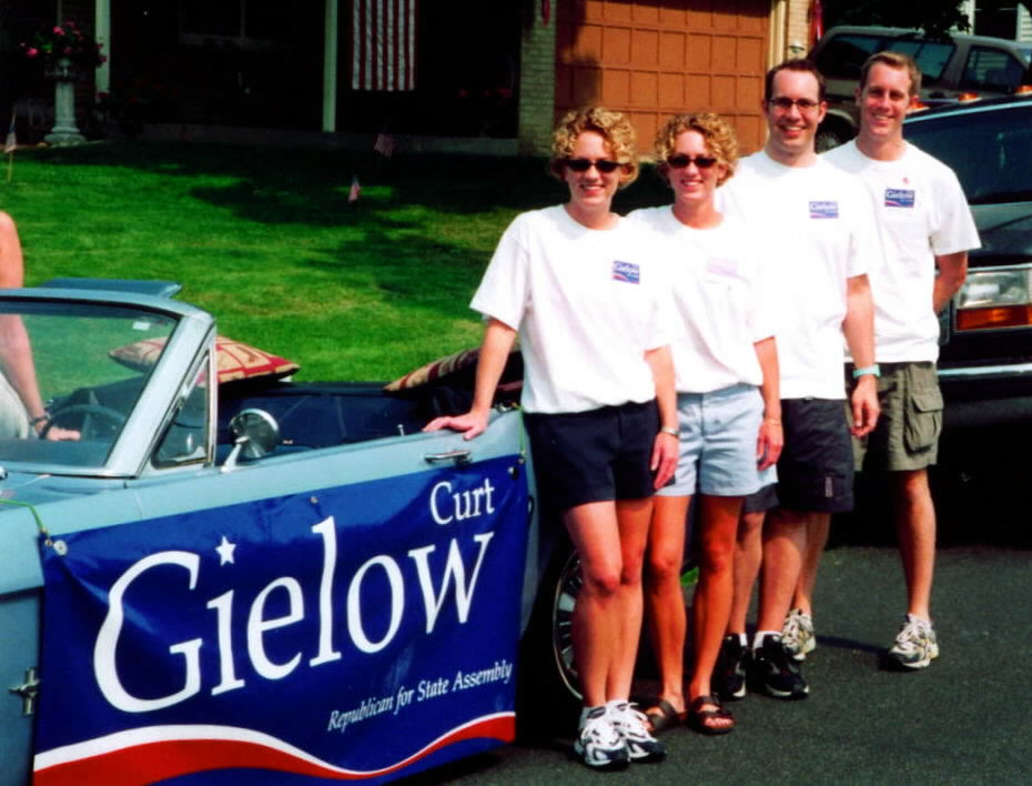 From left to right: Suzanne & Elizabeth Gielow and Chris & Ben Gielow